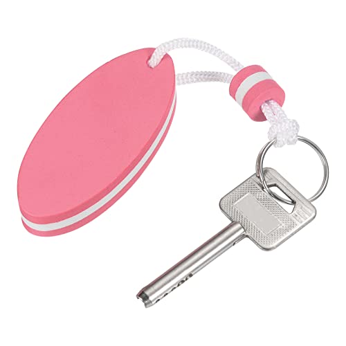 PATIKIL Floating Keychain, 2 Pack Sports Buoy Key Rings Oval Buoyant Keyrings Marine Sailing Key Holder for Fishing Kayaking Red - Image 4