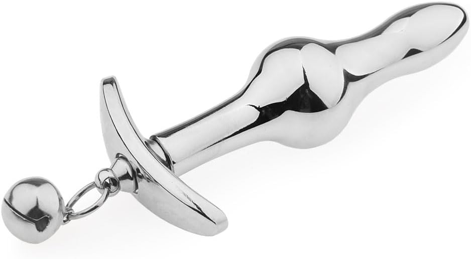 Anal Plug Prostate Massager Strong Anal Sex Toy Stainless Steel Expand Anal Beads Plug for Men Dildo Women and Couples Anal Trainer Kit Thrusting Toys