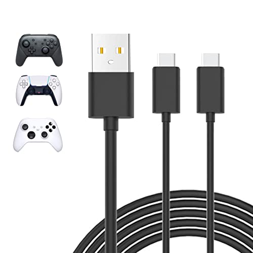 Cabo de carregamento para PS5 e Xbox Series X/S Controller/Switch...