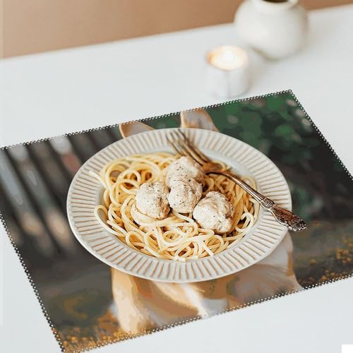 Sets de table Corgi infroissables pour protéger la table des plats chauds et taches - 7
