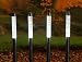 Produktbild Dapo 4x Aussen-Solar-Garten-Leucht-Lampe BUBBLE, H:34,5cm, Erdspiess 12cm, Solar-Wege-Blumentopf-Blumenbeet-Rasen-Leuchte-Lampe-Stick (kaltweiß)