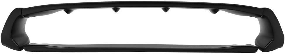 IKON MOTORSPORTS, Trunk Spoiler Compatible with 2012-2015 Honda Civic 9th Gen Sedan 4-Door, Mugen Style Unpainted Black ABS Plastic Rear Trunk Lid Spoiler Wing Lip 4PCS
