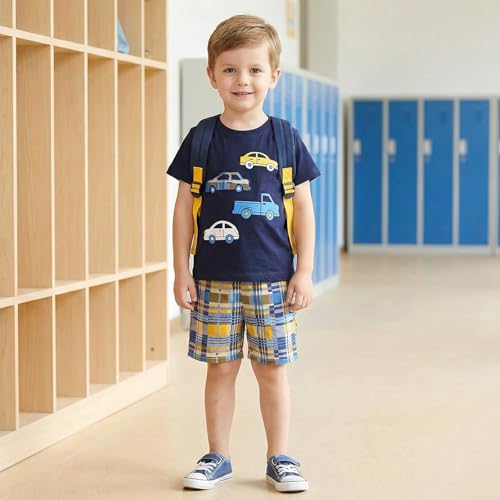 Image of Bumeex Toddler Boy's Short Sleeve T-Shirt and Short Outfit Set 2-7T