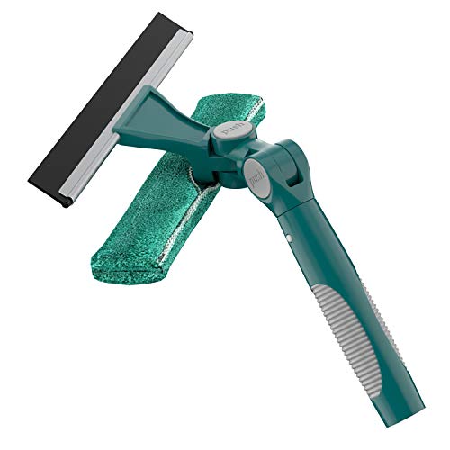 Limpa Vidros Microfibra, Cabo Extensível, Base 360º, Refil Lavável, FLP3727, Flash Limp
