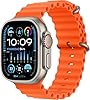 Apple Watch Ultra 2 [GPS+CELLULAR, 49mm] Titanium Case with Orange Ocean Band, One Size (Renewed)