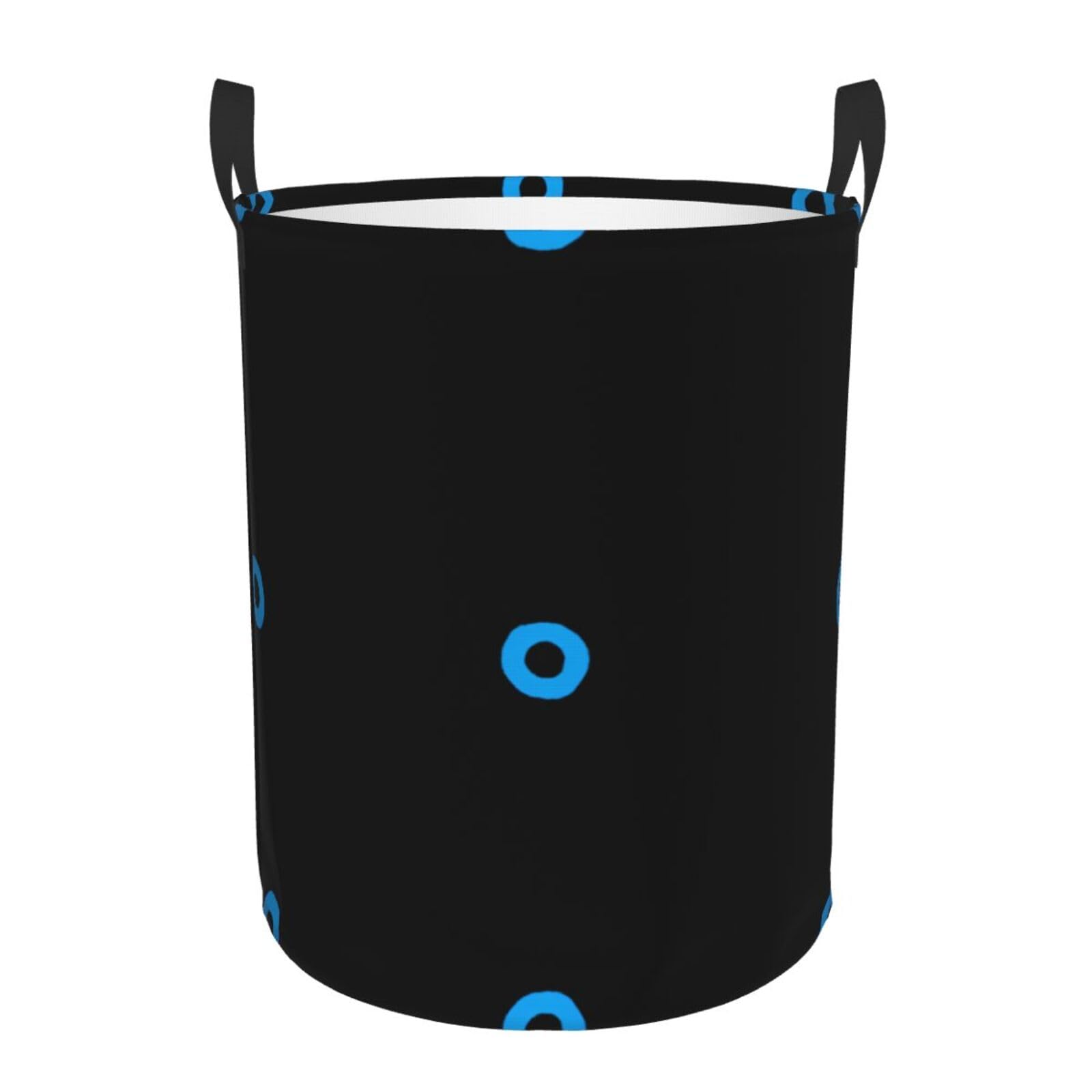 S Circular Hamper – Collapsible Evil eye Print Laundry Basket