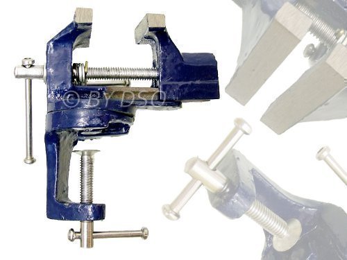 Toolzone Blue 60Mm Clamp On Vice With Swivel Base Vc004