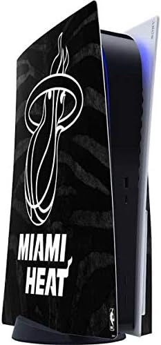 Skinit Decal Gaming Skin Compatible with PS5 Console - Officially Licensed NBA Miami Heat Black Partial Logo Design