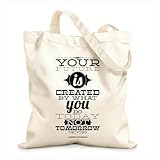 Toile résistante : Ce sac cabas est principalement fabriqué en toile polyester-coton, un matériau robuste, durable, léger, réutilisable, résistant à l'usure et lavable. Il est conçu pour durer et se plie facilement pour un rangement aisé.
