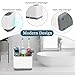 PARKMANI Toothbrush Holders for Bathrooms, Kids Electric Toothbrush and Toothpaste Holder, 4 Slots Tooth Brushing Holder for Bathroom Countertop Organizer and Storage, Bathroom Accessories (Grey)