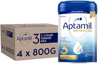 Aptamil Advanced 3 Toddler Baby Milk Powder Formula from 1 Year 800g (Pack of 4)