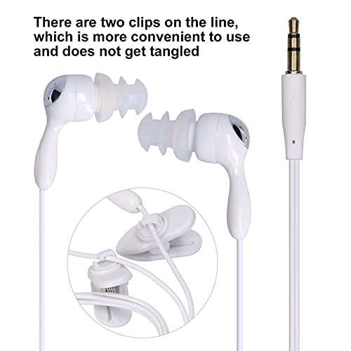 Waterproof headphones, in-ear headphones, short cable earphones, ergonomic design, plug and play, with two fastening clips - Image 3