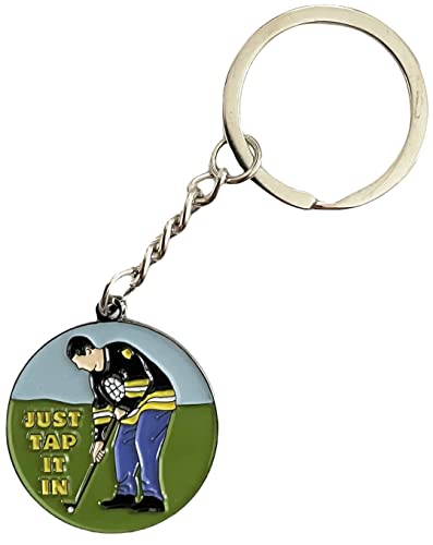 Balanced Co. Funny Golf Keychain (Just Tap It In)