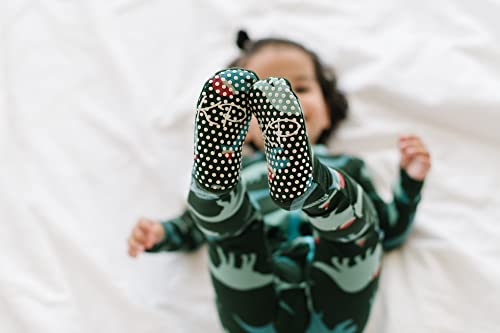 KicKee Print Footies with Zipper, Super Soft One-Piece Jammies, Vintage Seasons Winter Celebrations3