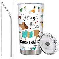 Taza térmica con diseño de perro salchicha personalizable con