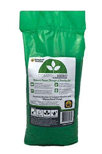 Wakefield Compost Hero Biochar Blend – 1 Gallon - Premium Compost with Mycorrhizal