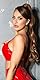 Koucla Top Wetlook Lederlook Lack Optik Crop Top Bustier (Rot, L)