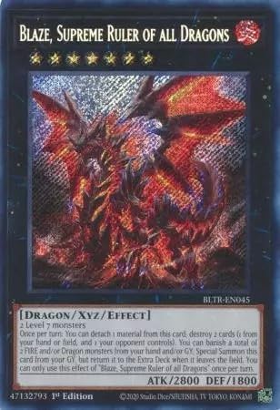 BLTR-EN045 Blaze, Supreme Ruler of all Dragons Trading Card