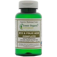 Green Organic Supplements Vitamin B12 & Folic Acid Complete