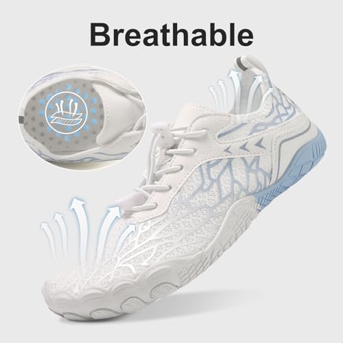 Barefoot Water Shoes for Mens Womens Quick Dry Pro Barefoot Wide Toe Water Shoes Slip-on Soft Breathable Non-Slip Athletic Surf Yoga Aerobics Aqua Swim Pool Beach3