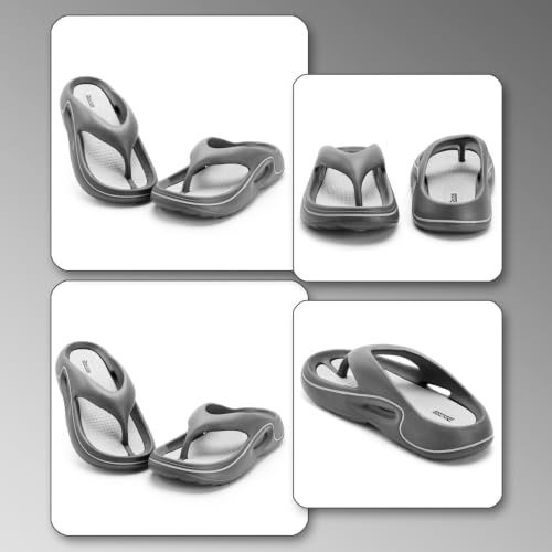 Image of DOCTOR HEALTH SUPER SOFT Men's EVA Flip Flops | Lightweight Cushioned Comfortable Thong Slippers | Anti-Skid Waterproof Soft Footbed Daily Wear Beach Bathroom Indoor Outdoor Flip Flops