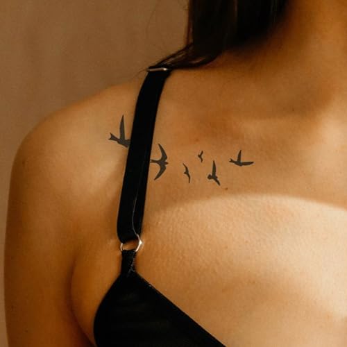 Inkster Tattoo - Fliegende Vögel | vegane &...