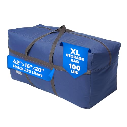Blue Extra Large Waterproof Duffel Bag (42x16x20)