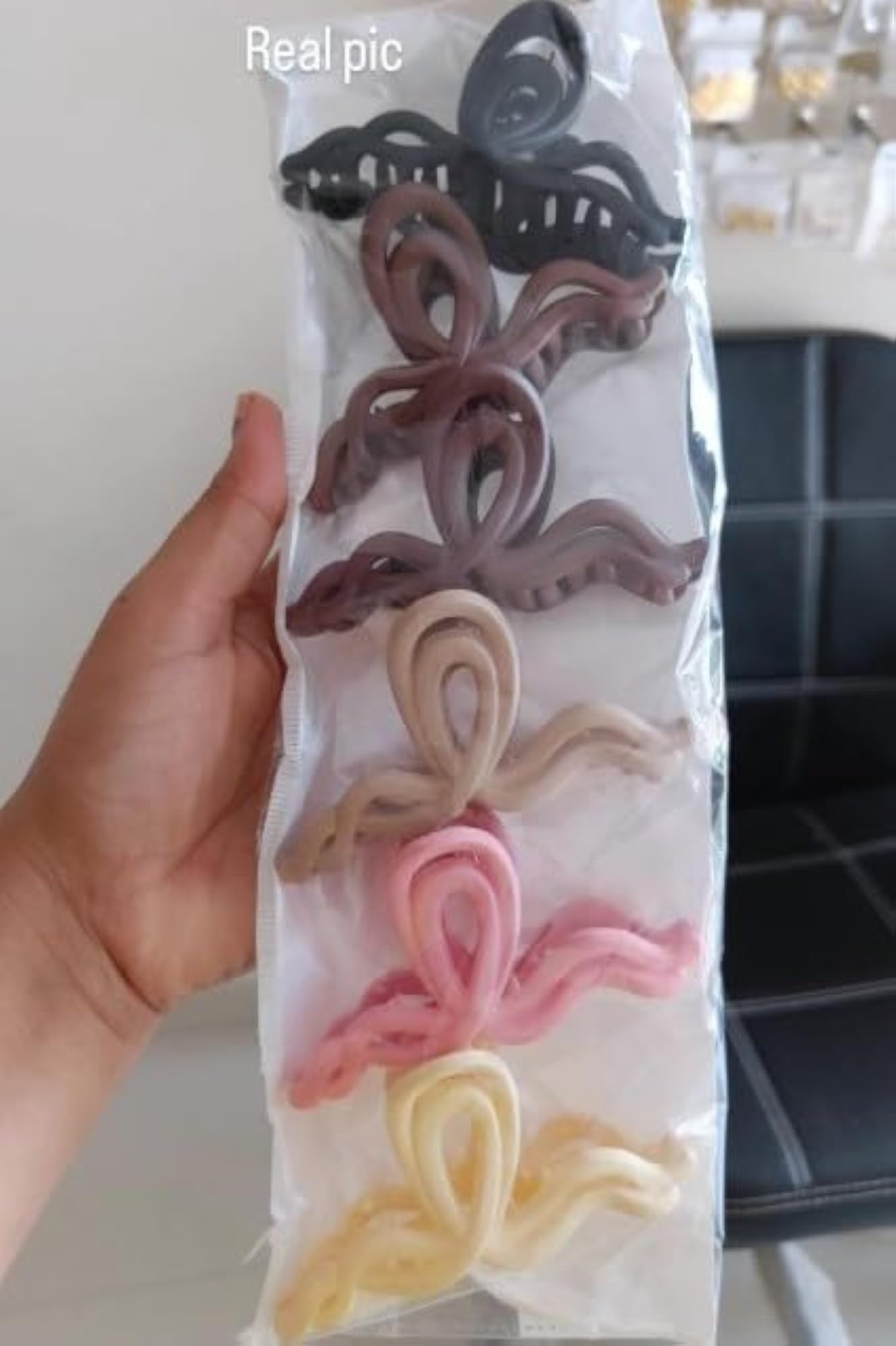 6 Pcs Hair Claw Clips for Thick, Thin & Curly Hair