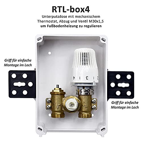 RTL retourwaterventielen voor vloerverwarming