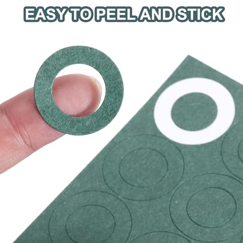 Image of MECCANIXITY 90PCS 26650 Lithium Battery Insulator Rings, Hollow Electrical Insulation Ring Adhesive Paper Cardboard Sticker, Green