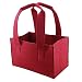 Produktbild stil-macher Designer Filztasche Rot - Gr. M | 2019 | Faltbare Kaminholztasche | Einkaufstasche | vielseitige Tragetasche | Shopper | Spielzeug Aufbewahrung | Maße 40 x 25 x25