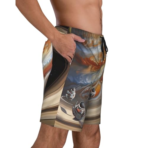 The Vastness of The Universe. Men Beach Pants â€“ Swim Trunks for Men,Quick-Dry and Comfortable, Suitable for Beach, Surf, and Everyday Wear Black3