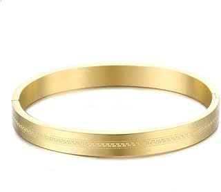 MEENAZ Bracelet for Men brother boyfriend gents Fashion Rose gold Bracelet for Boys Stainless Steel stylish hand cuff Gold...