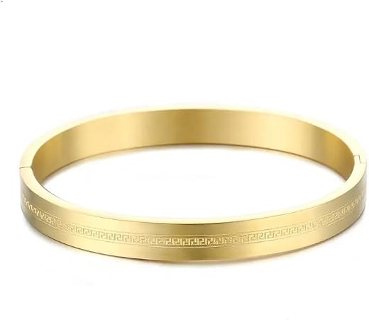 MEENAZ Bracelet for Men brother boyfriend gents Fashion Rose gold Bracelet for Boys Stainless Steel stylish hand cuff Gold...