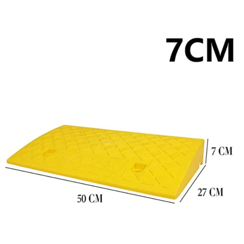 5 cm 7.6 cm 10.2 cm 12.7 cm Rise Threshold Ramp, gumowa rampa krawężnikowa, wytrzymała rampa dla wózków inwalidzkich, antypoślizgowa rampa podjazdowa, rampa krawężnikowa do skuterów, samochodów