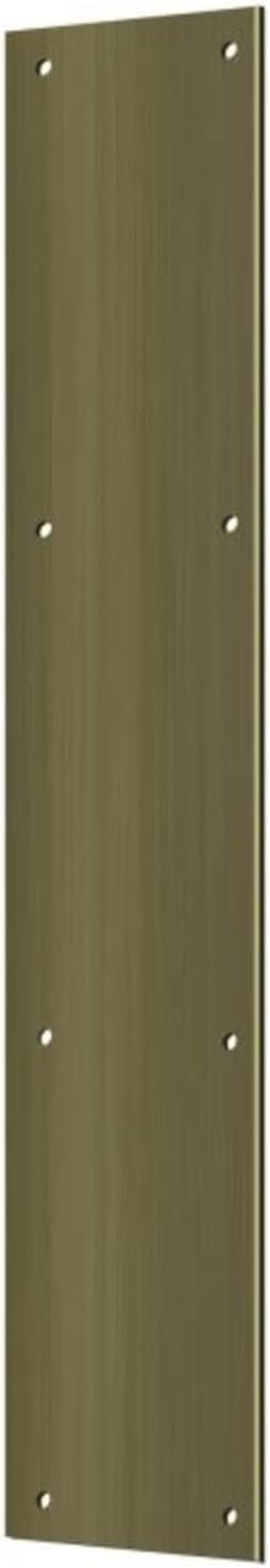 Deltana PP3520U10B 3 1/2-Inch x 20-Inch Solid Brass Push Plate