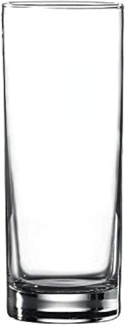 Vikko Clear 12.25 Ounce Classic Highball Drinking Glasses | Thick and Durable – Heavy Base – Dishwasher Safe – For Water, Juice, Soda, or Cocktails – Set of 12 Clear Glass Tumblers