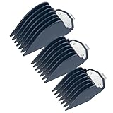 32/38/51mm Peignes pour Sabot Wahl Tondeuse Cheveux, Clip Métallique, Accessoires pour Tondeuse à Cheveux et Rasoir, Convient à Toutes les Tondeuses Wahl de Taille Réelle (10, 12, 16, Bleu)