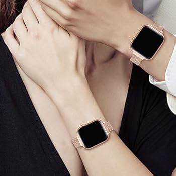 ZXCASD Pulseira de relógio fina compatível com Apple Watch de 38