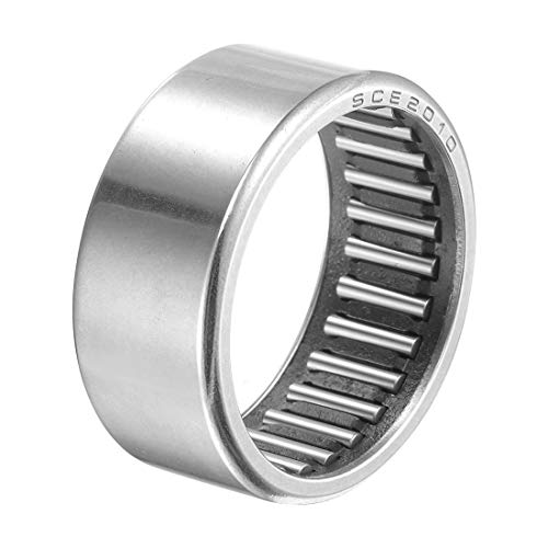 uxcell SCE2010 Needle Roller Bearings 1-1/4-inch Bore 1-1/2-inch OD 5/8-inch Width Chrome Steel Open End
