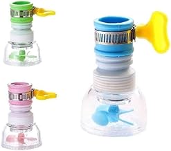 Adjustable Kitchen Splash Plastic Water Saving Faucet, Shower Regulator, Sprinkle Head Nozzle Bathroom Tap Assorted Color - Polished - 360 Degree Rotatable Water Filter for Kitchen Sink