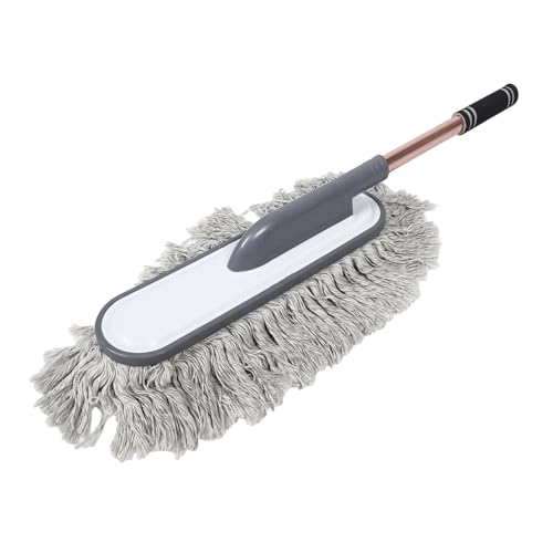 Cabilock Telescopic Car Wash Brush Soft Mop Head, Lightweight Car Cleaning Brush for Automotive and Truck Detailing, Extendable Wheel and Windshield Duster for Outdoor Vehicle Care