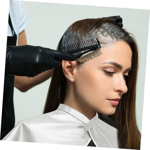 Capa para tinte de cabello MAGICLULU 2 piezas blanca impermeable para salón de belleza miniatura 5
