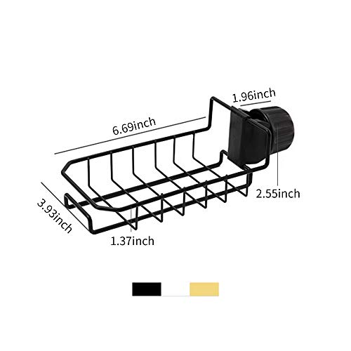 Entweg - Suporte de esponja de cozinha Escova de sabão Organizador Torneira de lavar louça Rack de a