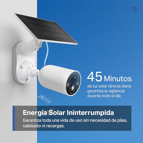 Tapo C425 Kit-Cámara de Seguridad Solar, Base magnética Ajustable, visión Nocturna en Color, Memoria MicroSD, batería de 10000 mAh, Campo de visión súper Gran Angular de 150°, Compatible con Alexa - imagen 3