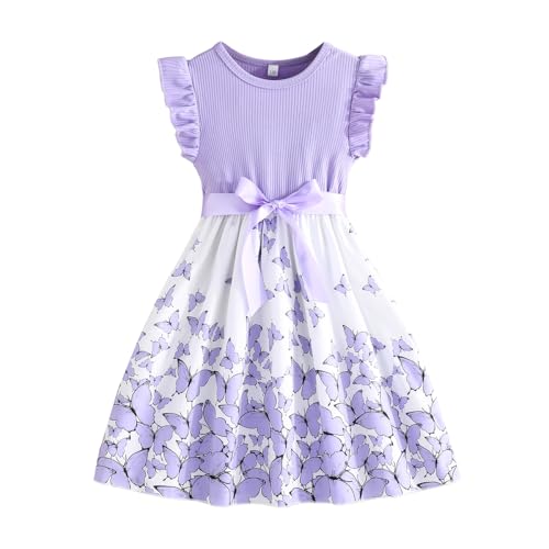 Toddler Girls Dress, Ruffle Sleeveless Summer Baby Girl Dresses 2-6Y