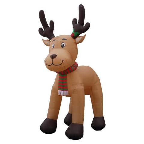 BZB Goods Jumbo 15 Foot Christmas Inflatable Reindeer Decoration Cover