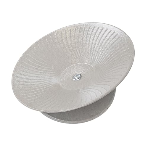 Montana Cages | XL Laufteller aus Stahl für Chinchillas, Degus & Co., Platinum, Ø 36 cm