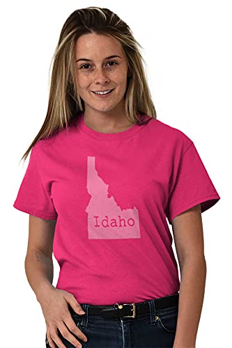 Home State Idaho Shape Local Pride Graphic T Shirt Men Or Women Heliconia #TOP4