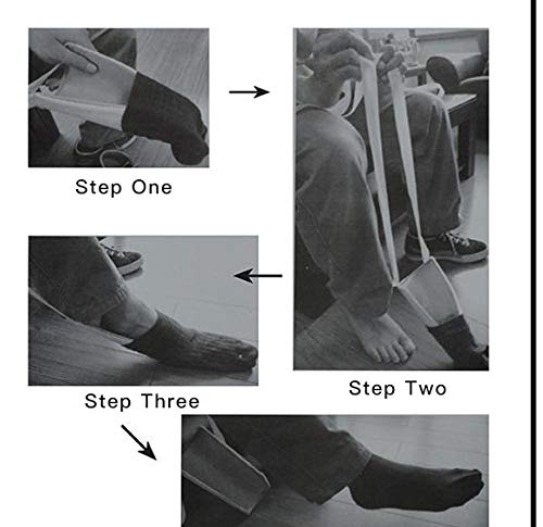 Fairman Socks Aid Easy On And Off Stocking Slider Pulling Assist Device Sock Helper For Elderly/Pregnant Or Those With Reduced Mobility To Put On Their Socks Without Bending Down(Navy Blue) #TOP4
